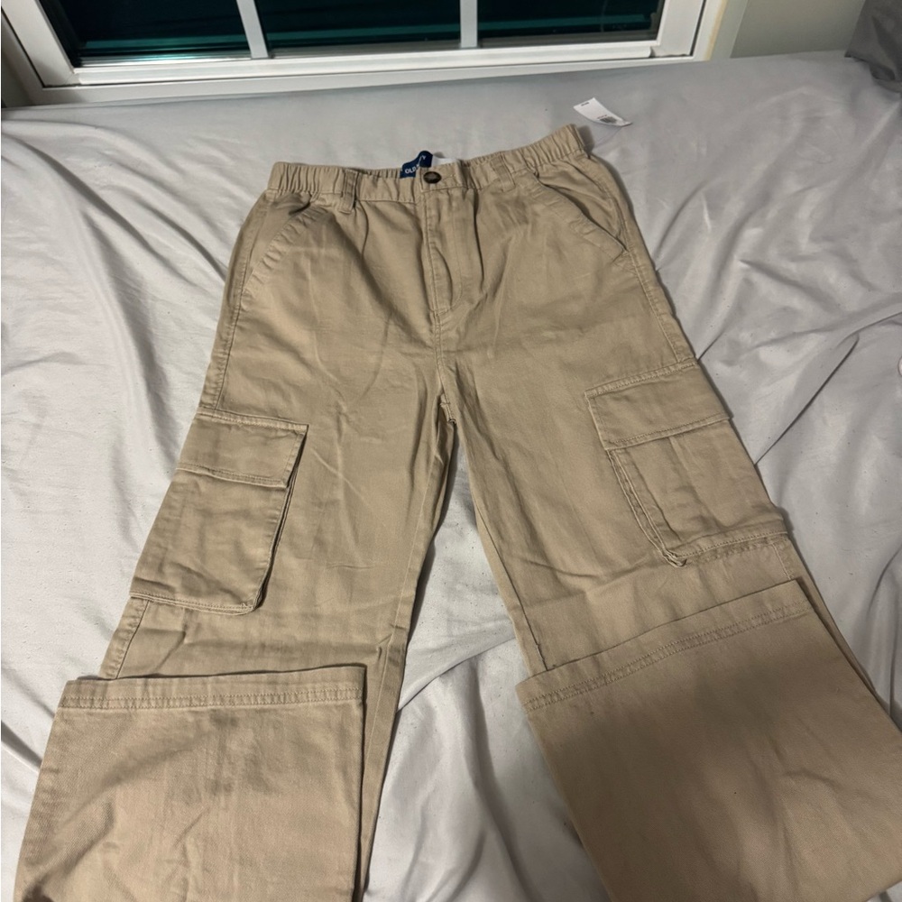 Kids Tan Cargo Pants